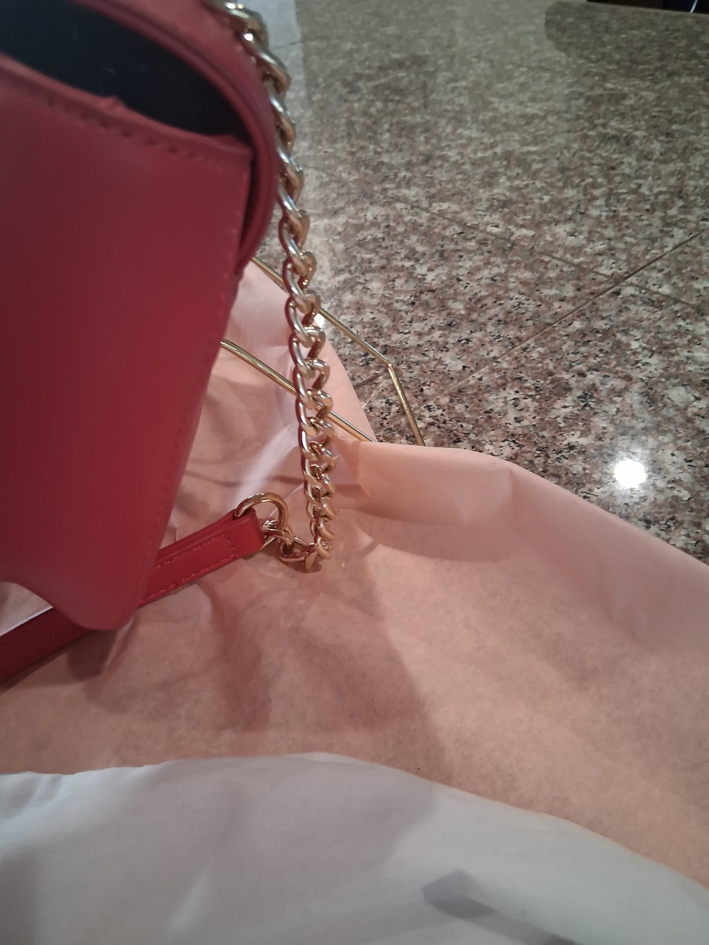 Love Moschino Red Leather Heart Crossbody - Picture 8 of 13